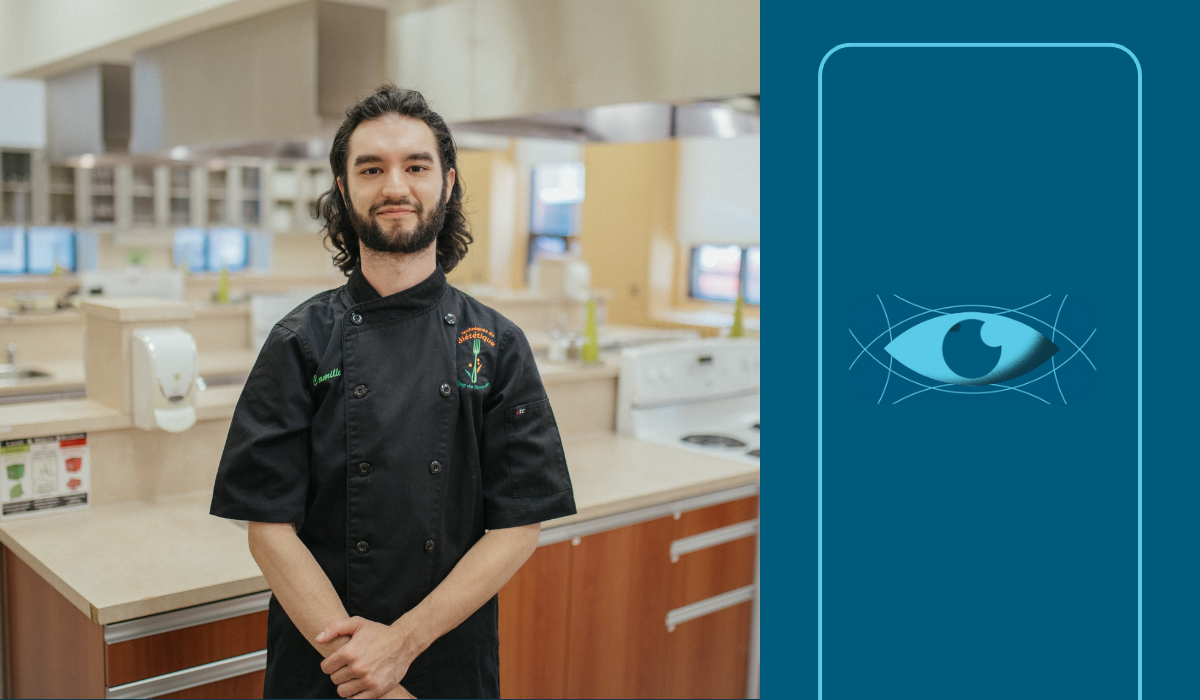 Jeune homme dans un laboratoire de diététique.